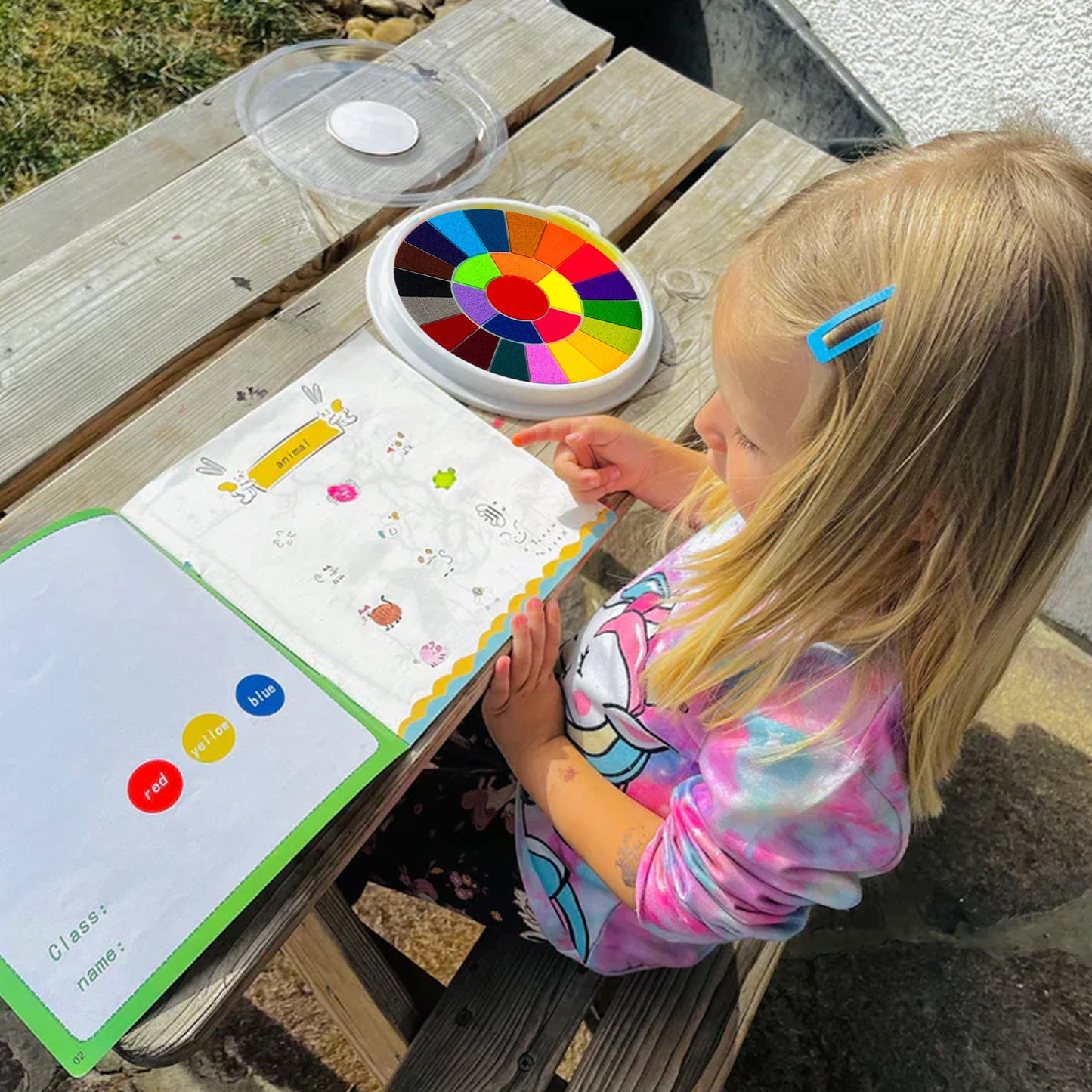 Vingerverf set met boek