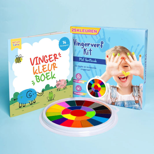 Vingerverf set met boek